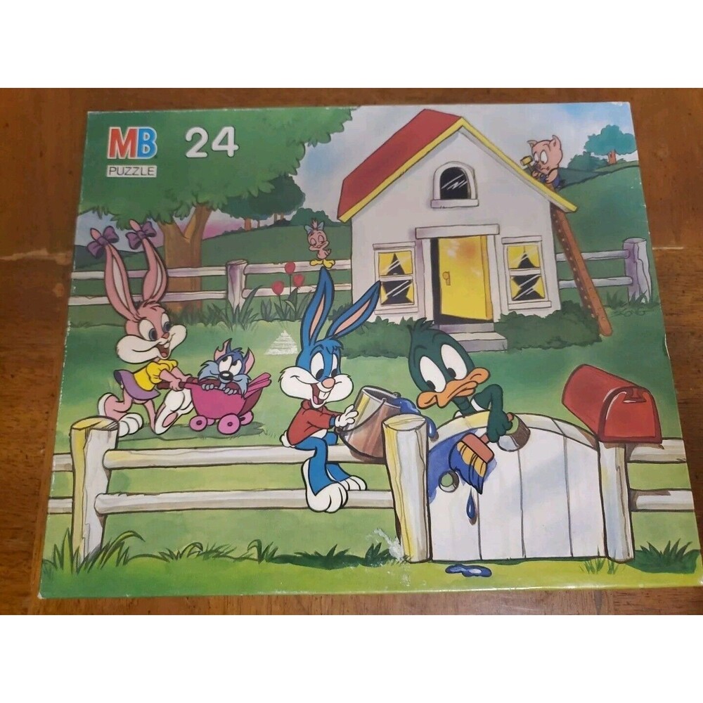 Tiny Toon Adventures 24 Piece Jigsaw Puzzle Milton Bradley 4072-4 1989 Complete